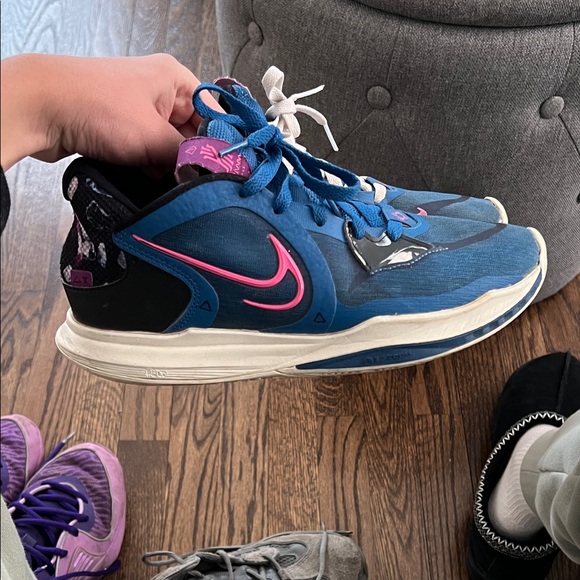 Nike Other - Nike Blue Sneakers with Pink Highlights Kyrie 5